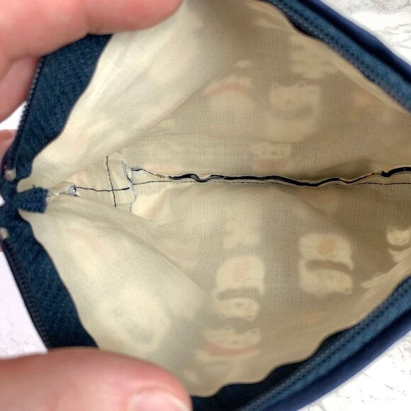 Two Cute Japanese Pouches - Flowers & Lucky Cat - Picture 4 of 5